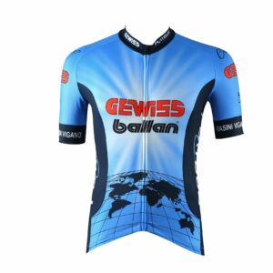 Cykeltrøje Kort Arm Retro Vintage Gewiss Ballan
