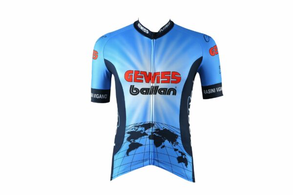 Cykeltrøje Kort Arm Retro Vintage Gewiss Ballan
