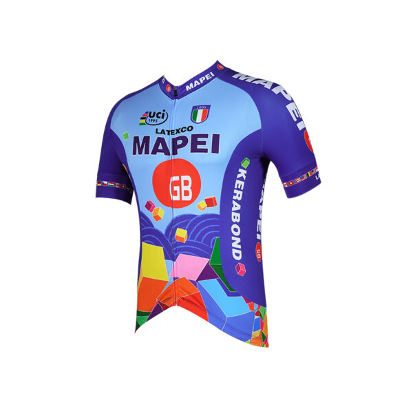 Cykeltrøje Kort Arm Retro Mapei - Image 2