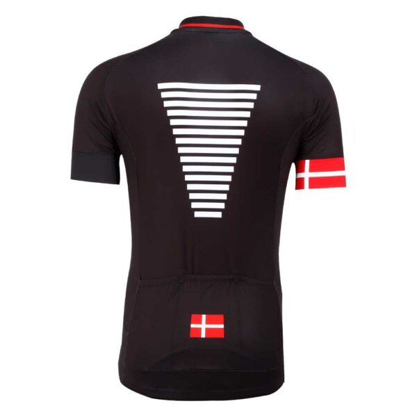 Cykeltrøje Danmark, kort arm, sort - Image 2