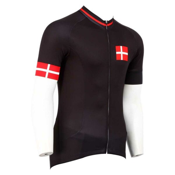 Cykeltrøje Danmark, kort arm, sort - Image 3