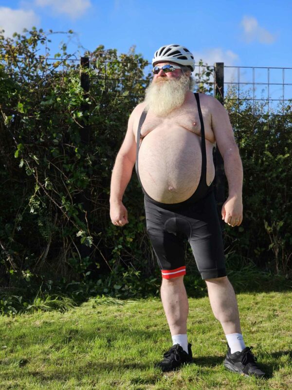 Cykelshorts Danmark med seler og gelpude, store størrelser - Image 3