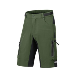 Løse cykelshorts uden pude , mtb cykelshorts , olivengrøn